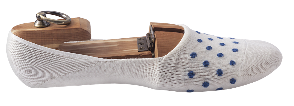 White Cotton Loafer Socks for Men