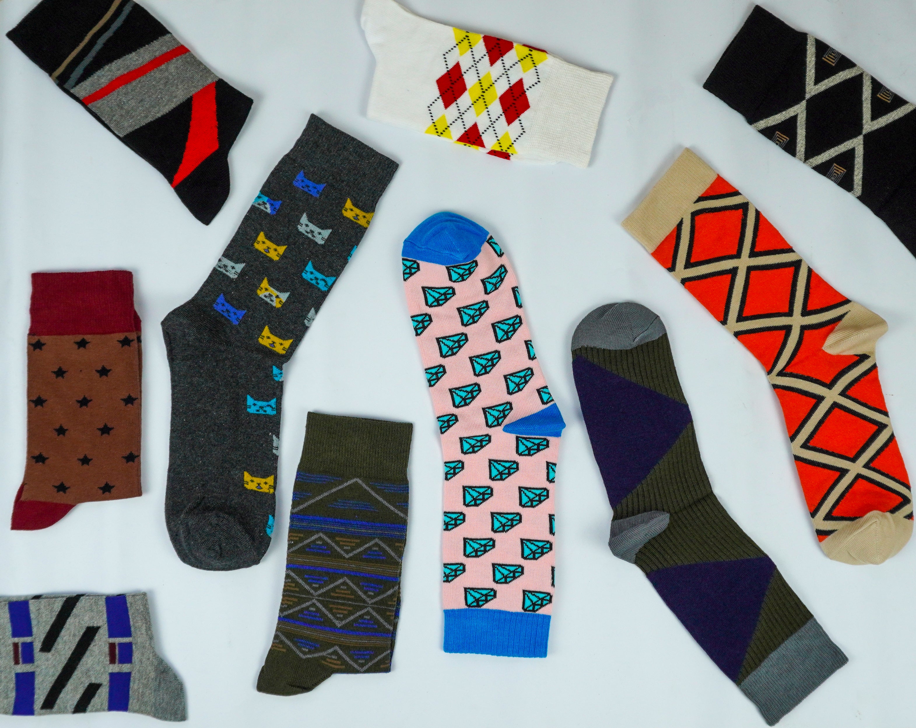 6 Pair Long Socks (Random Selection)