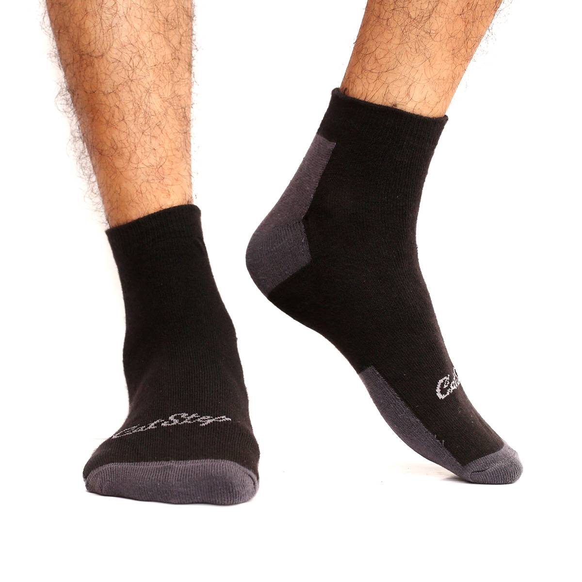 Cat Step Ankle Socks for Men by MB Hosiery