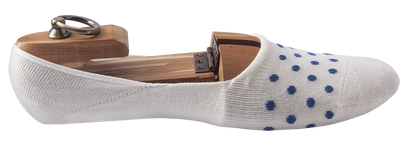 White Cotton Loafer Socks for Men