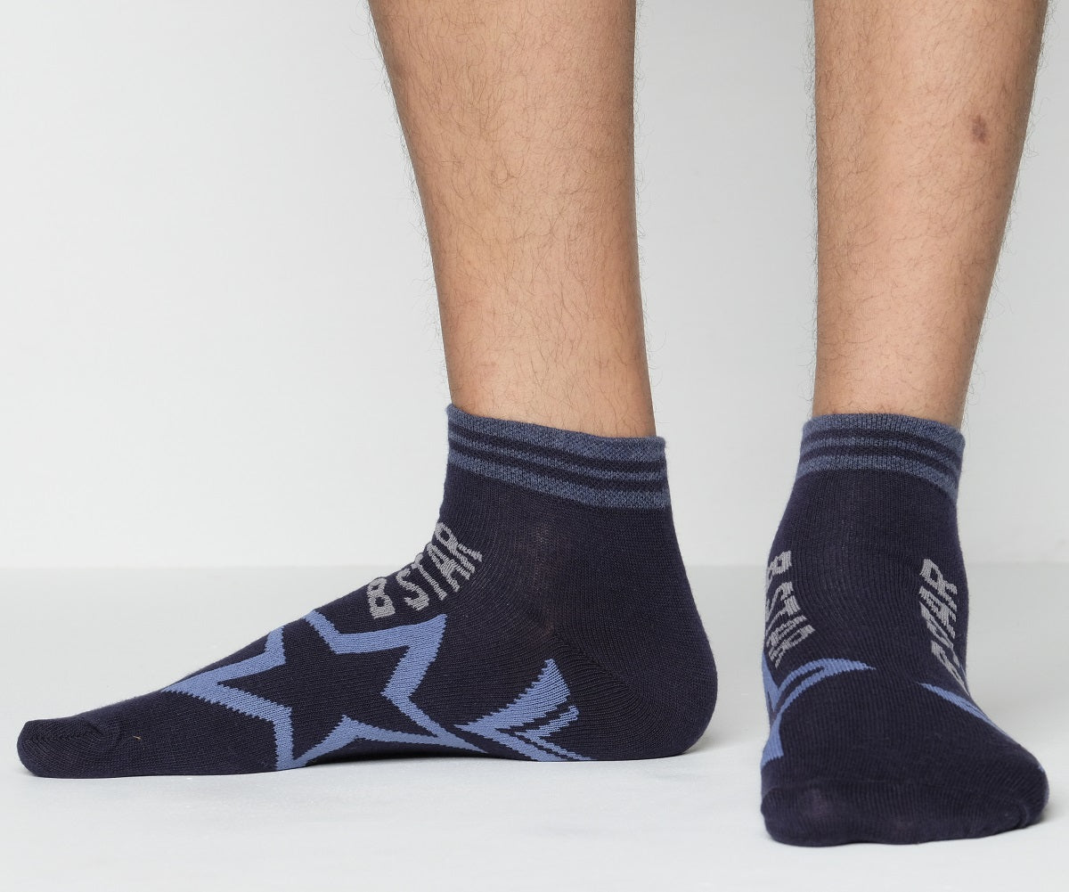 Blank Star Ankle Socks For Men