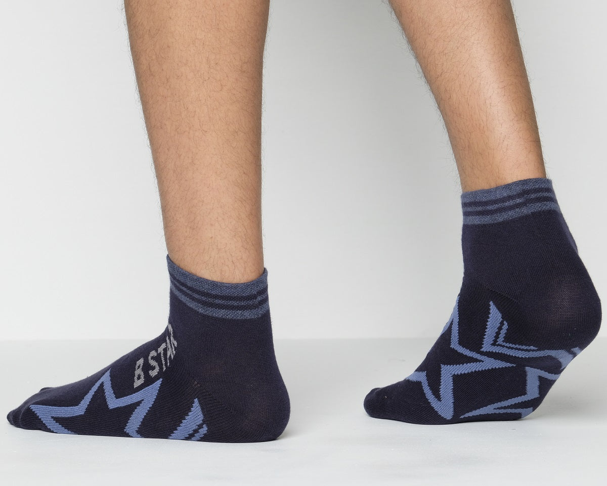 Blank Star Ankle Socks For Men