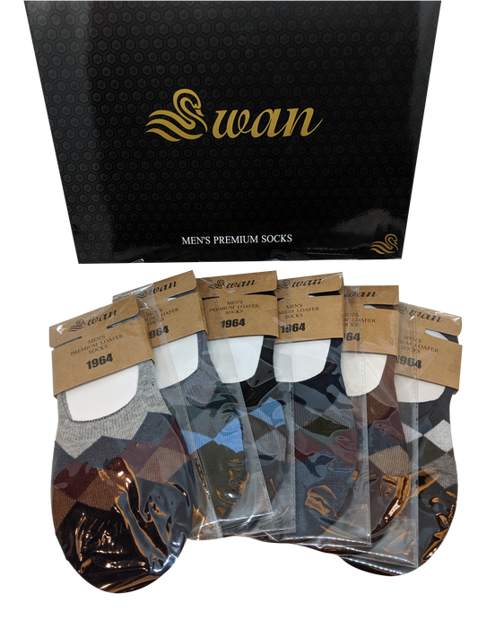 6 Pairs Combo Super Invisible No Show Socks
