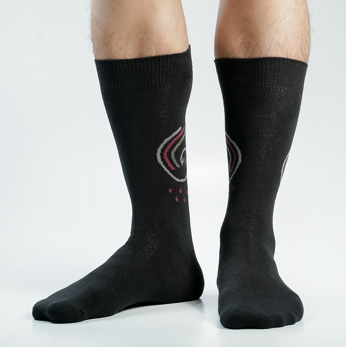 Swan Long Socks for Men by MB Hosiery