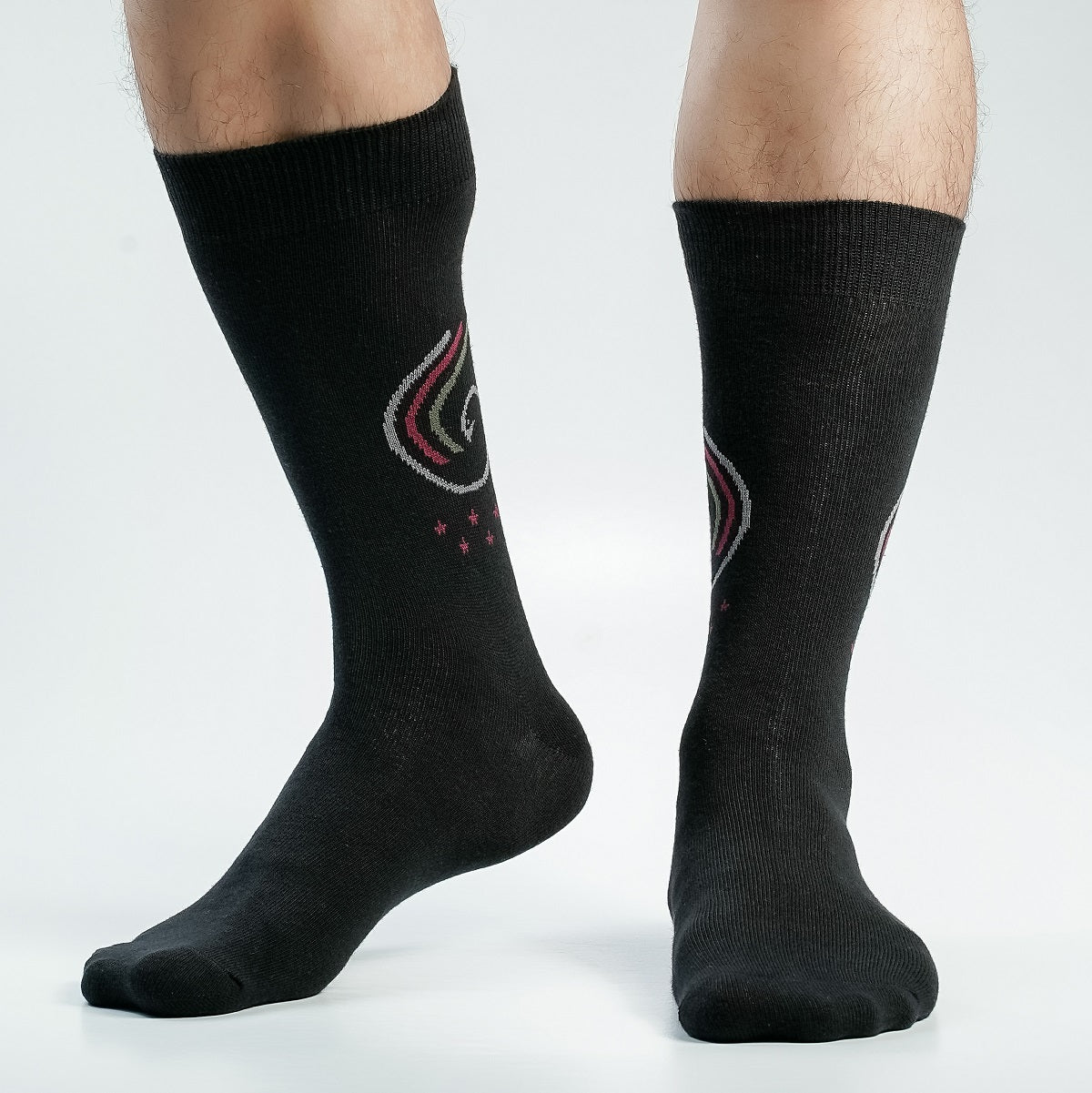 Swan Long Socks for Men by MB Hosiery