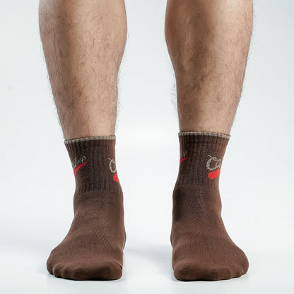 Cat Step Ankle Socks For Men