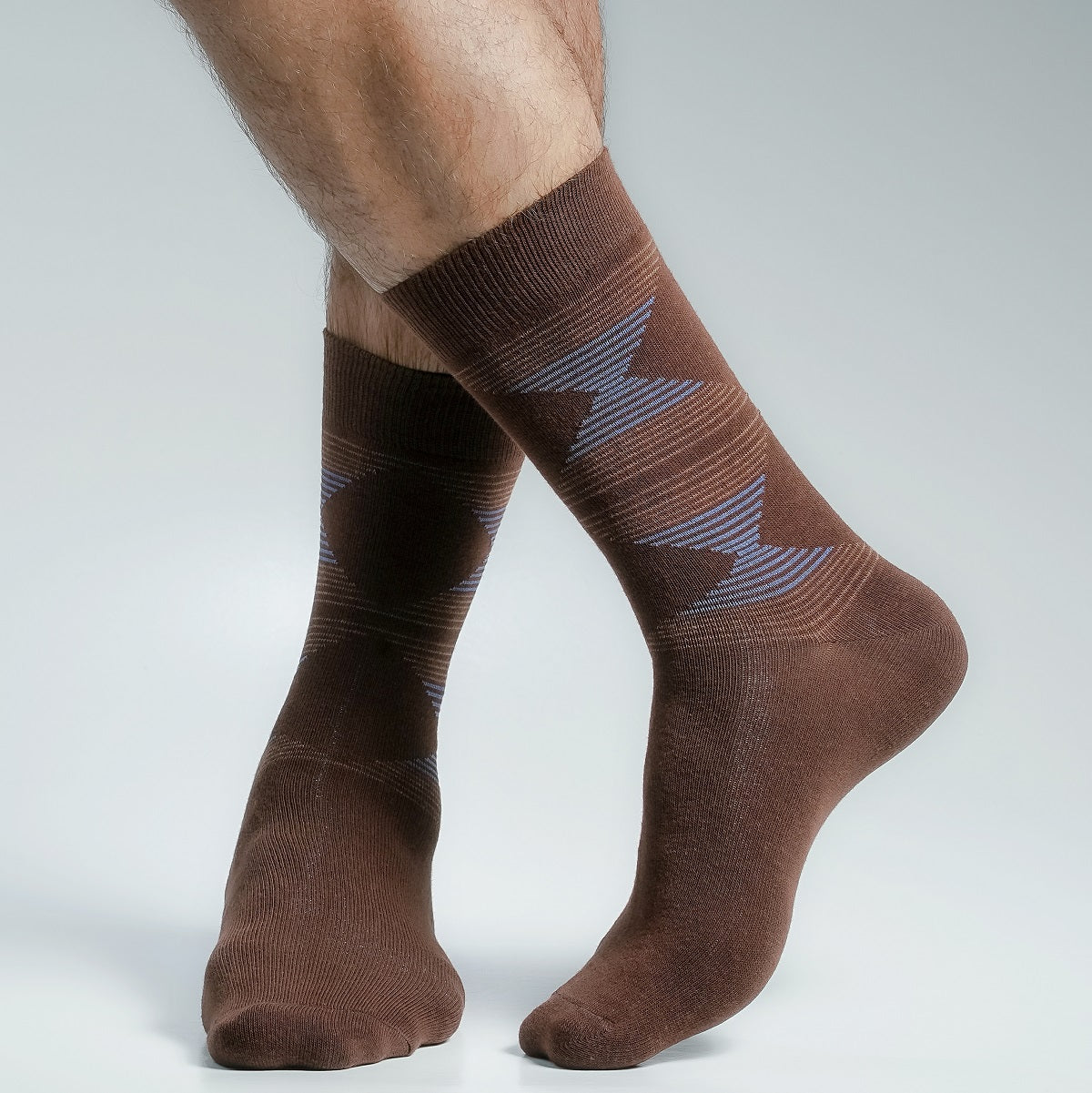 Swan Long Socks for Men by MB Hosiery