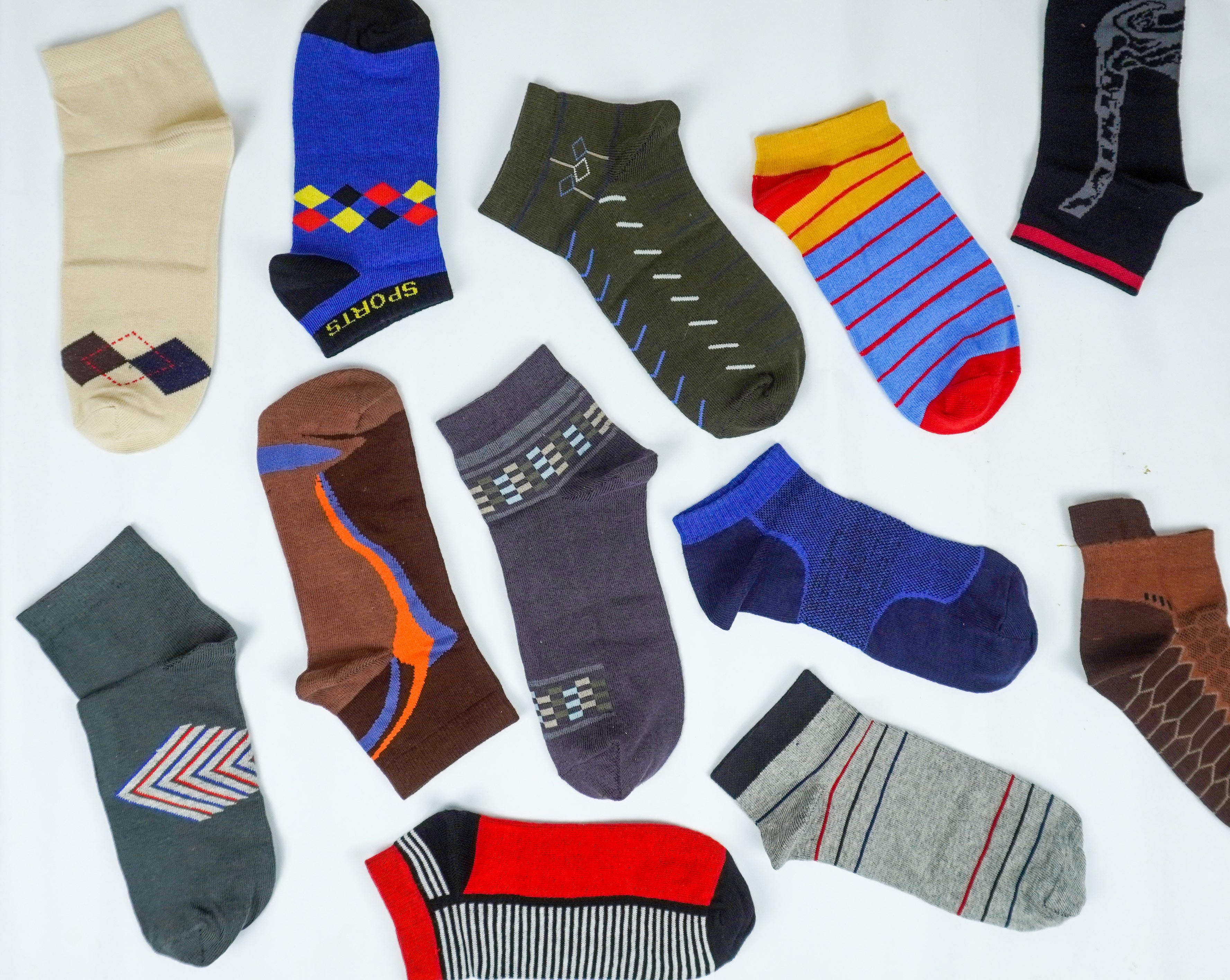 2 Pair Ankle Socks (Random Selection)