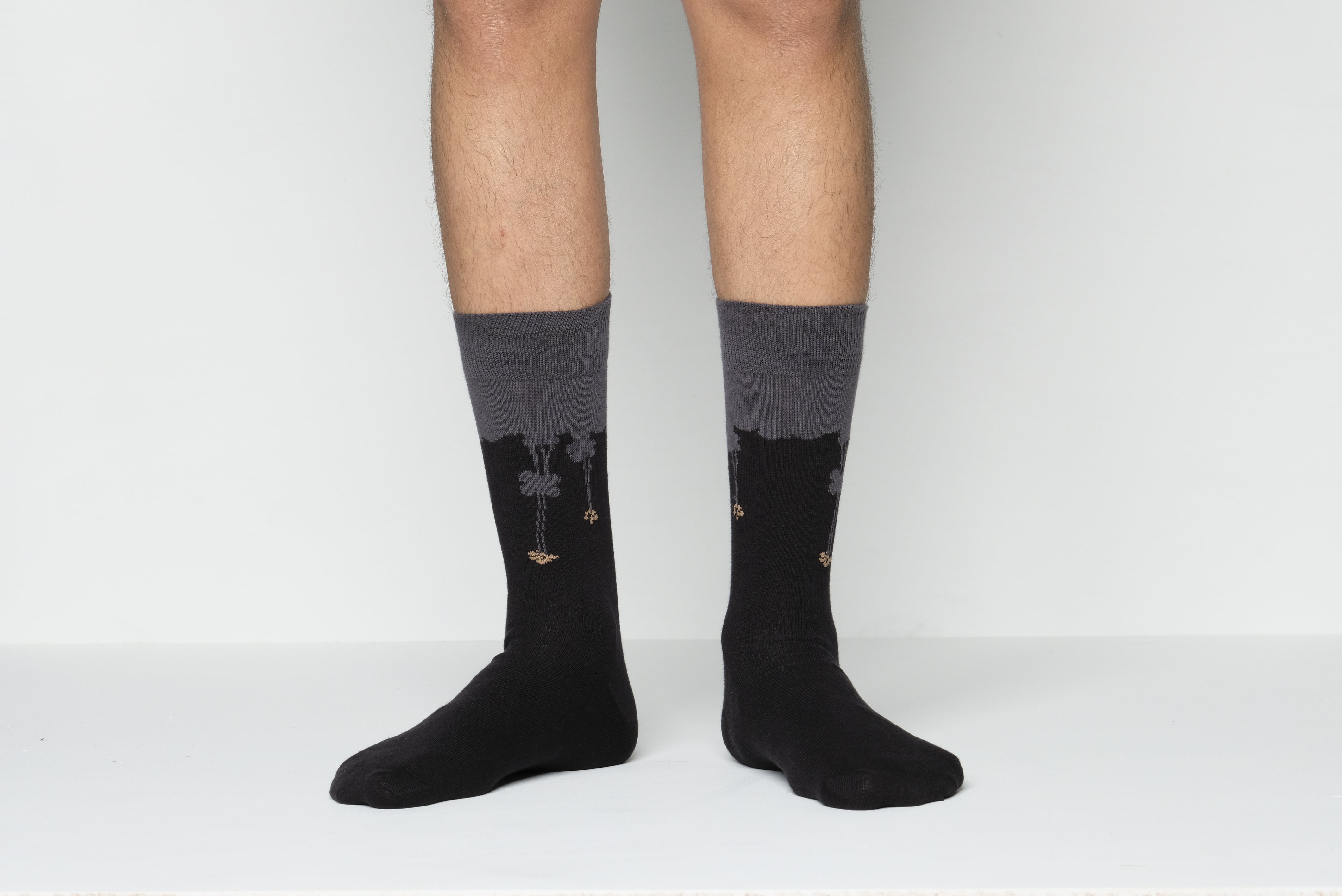 Cat Step Long Socks for Men