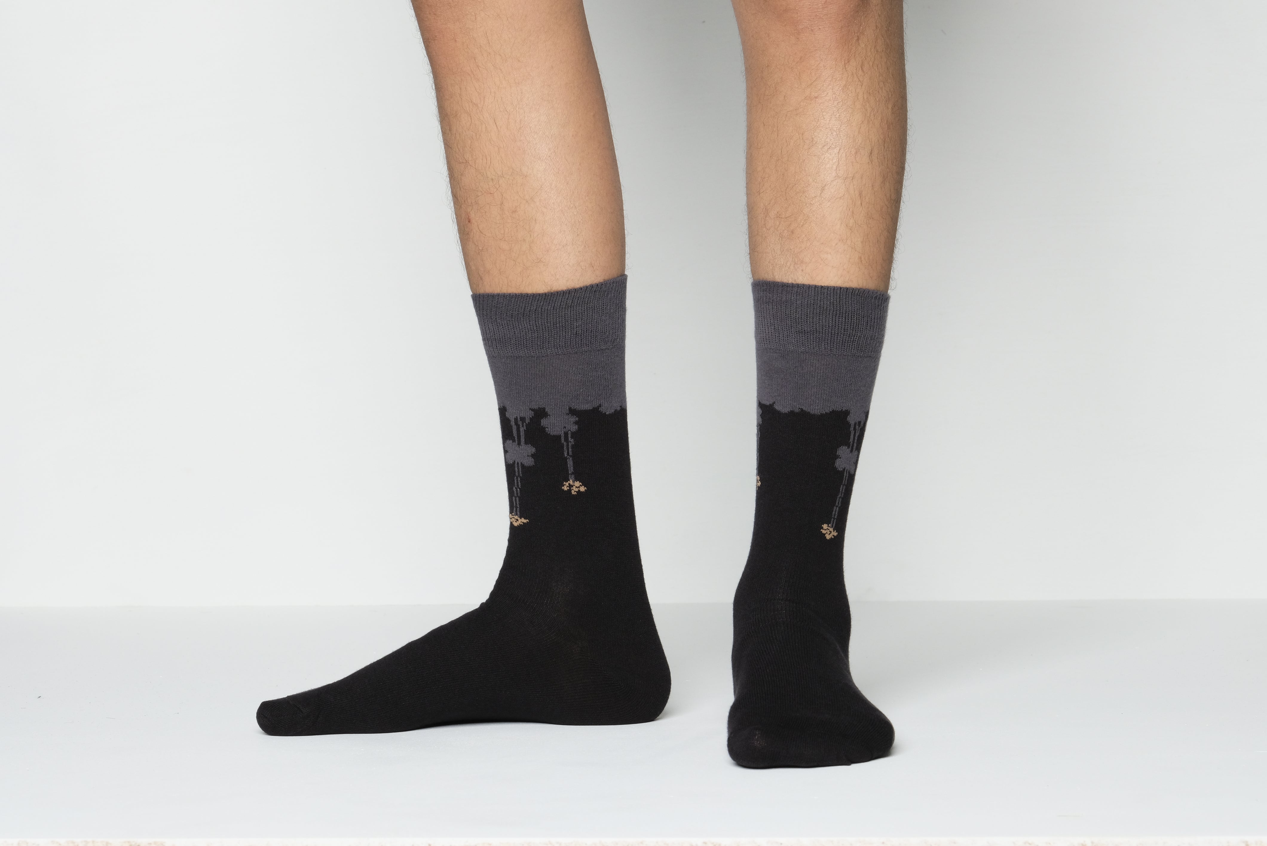 Cat Step Long Socks for Men