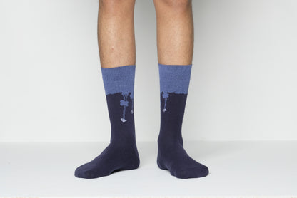 Cat Stpe Long Socks for Men