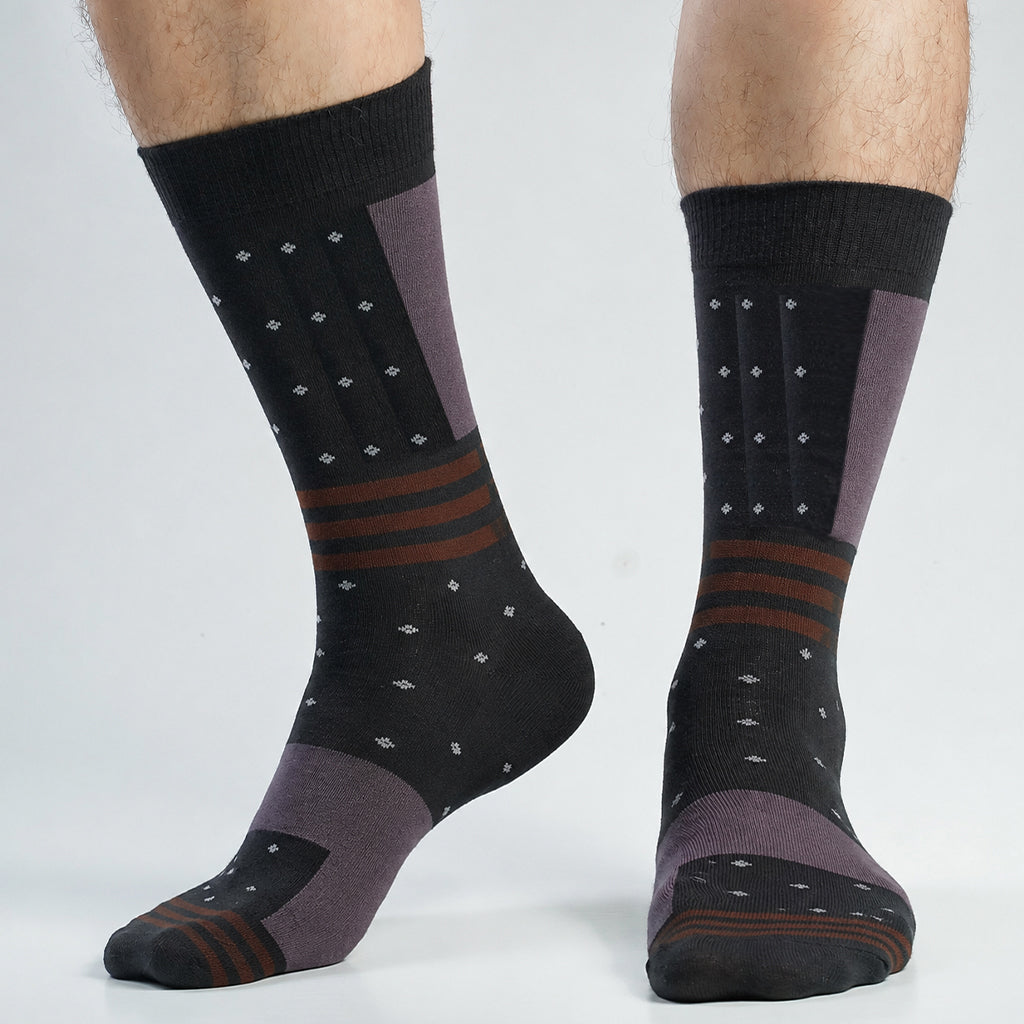 Swan Oxy Long Socks for Men by MB Hosiery