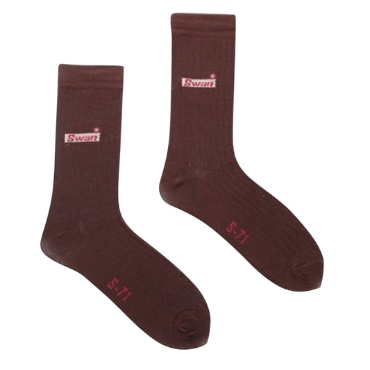 Swan Long Socks for Men by MB Hosiery