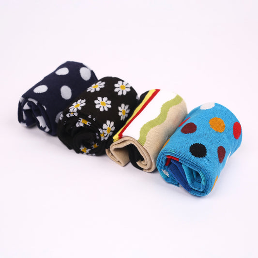 04 Pair Socks Combo Pack for Women