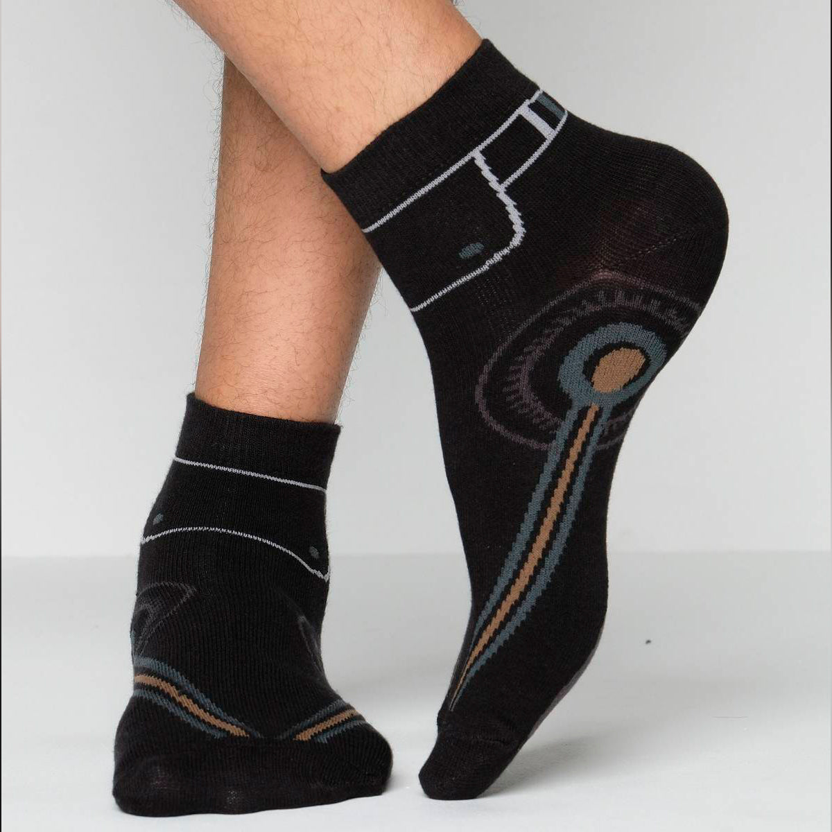 X Club Ankle Socks for Men by MB Hosiery