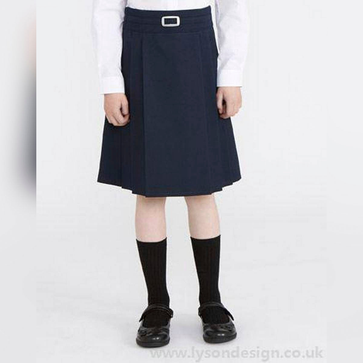 Swan Black School Long Socks for Children