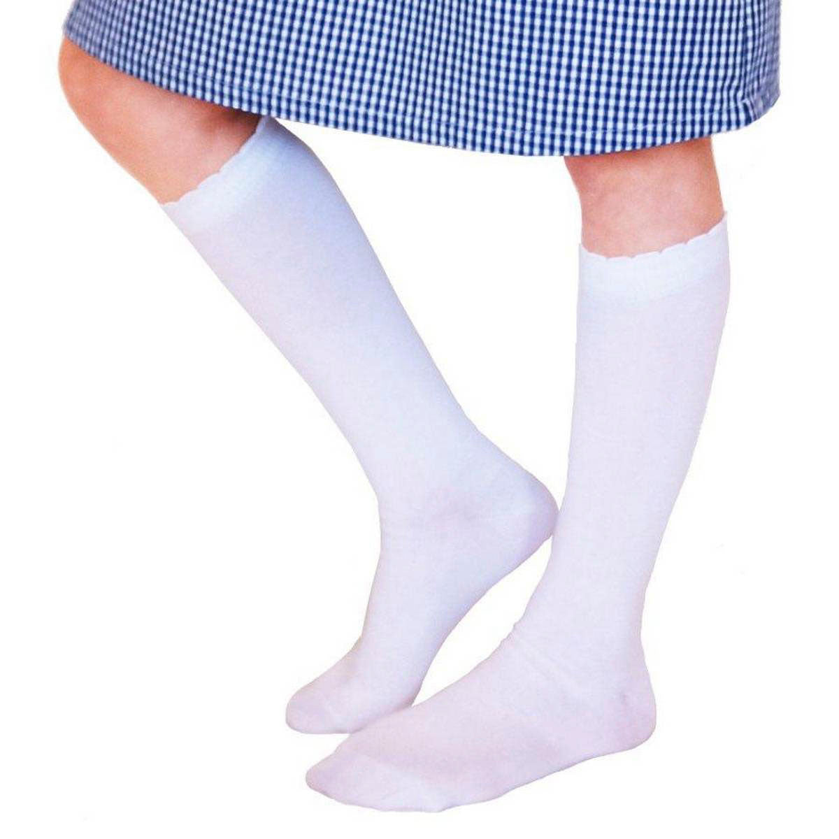 Swan White School Long Socks for Children