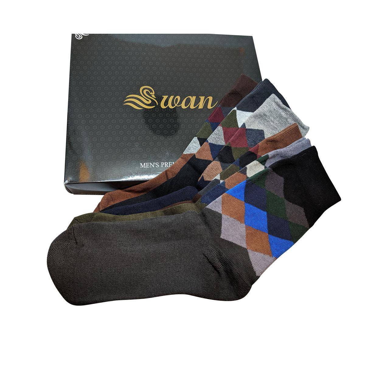 6 Pairs Combo Pack Half Terry Premium Long Socks