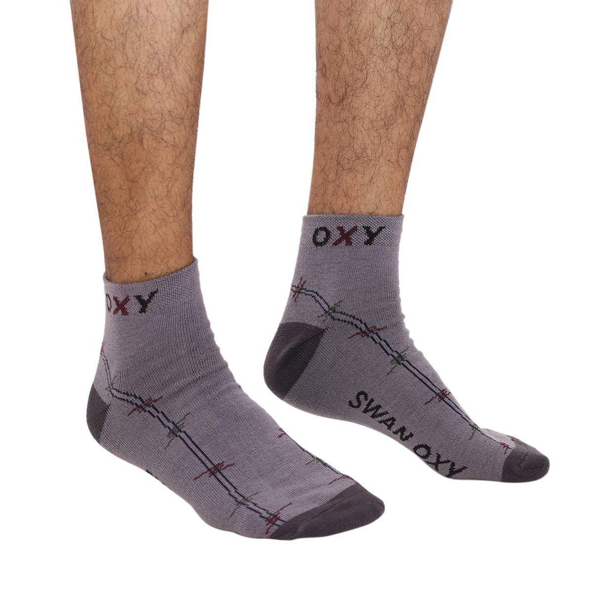 Oxy Ankle Socks for Men by MB Hosiery