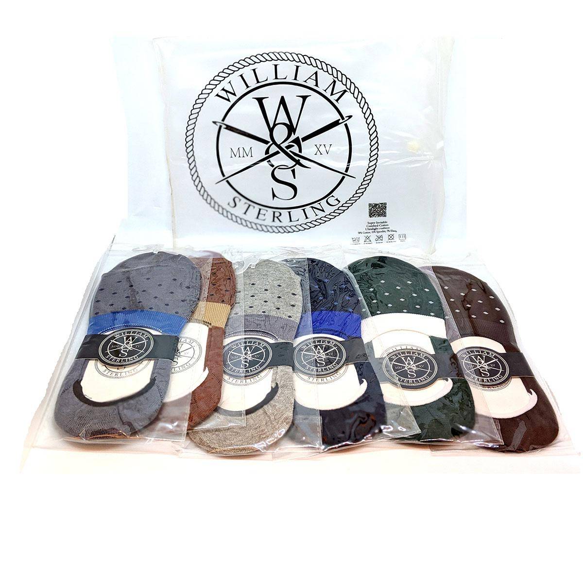 6 Pairs Combo Super Invisible No Show Socks