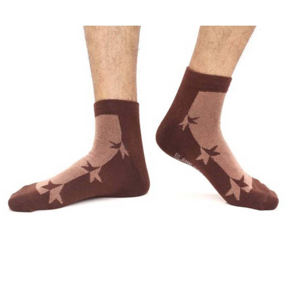 Blank Star Ankle Socks for Men by MB Hosiery