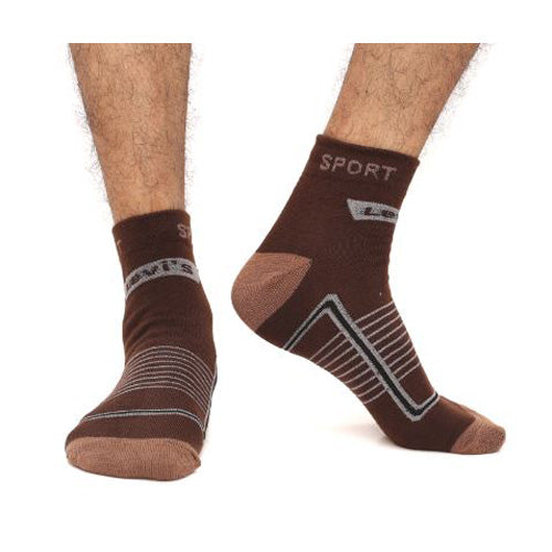 Swan Oxy Ankle Socks for Men by MB Hosiery