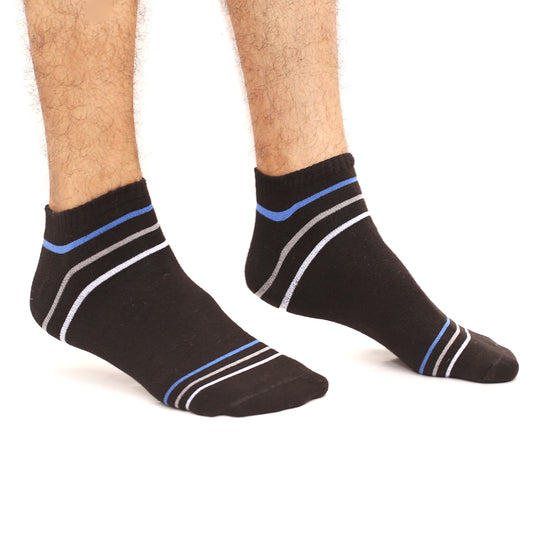 Cat Step Ankle Socks for Men by MB Hosiery
