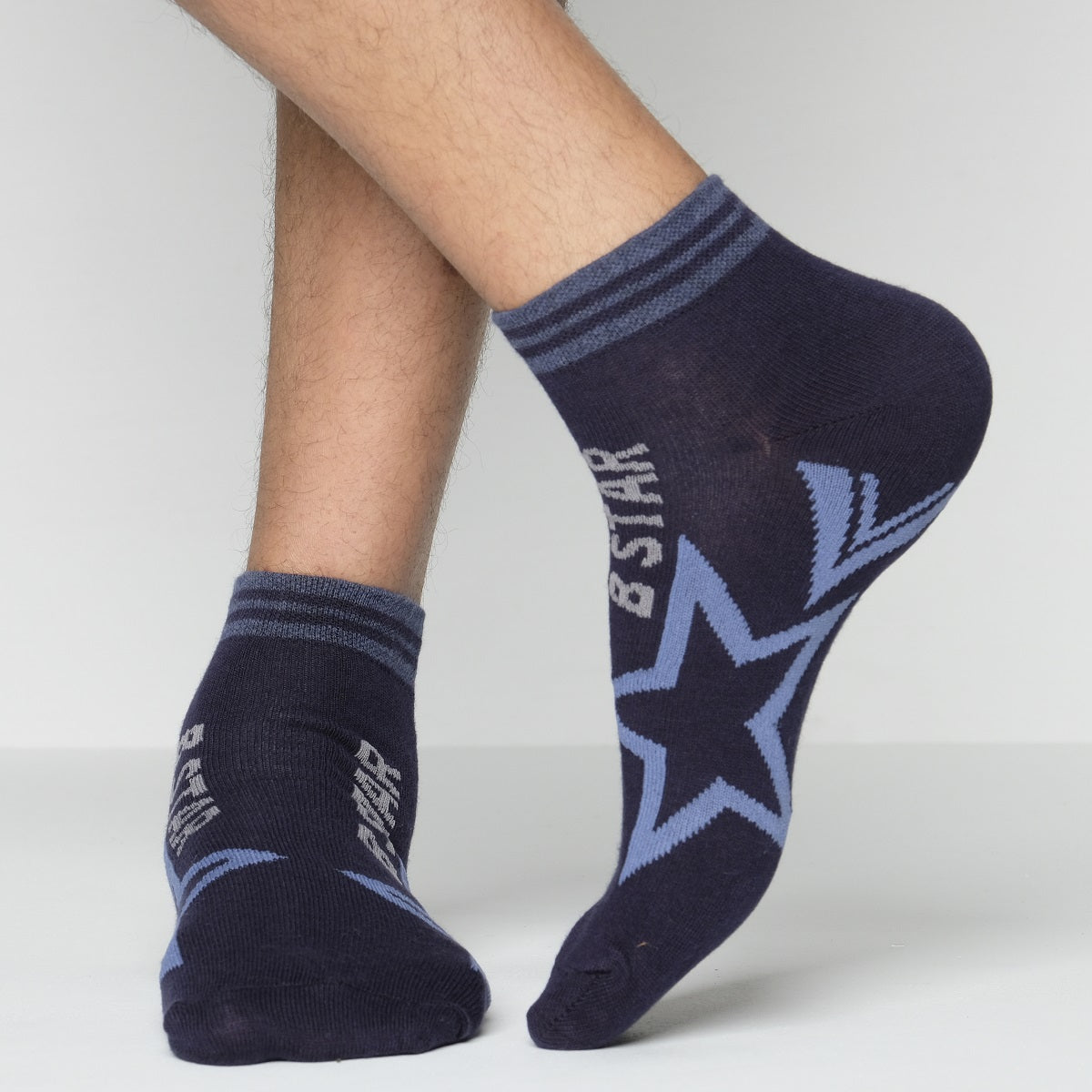 Blank Star Ankle Socks For Men