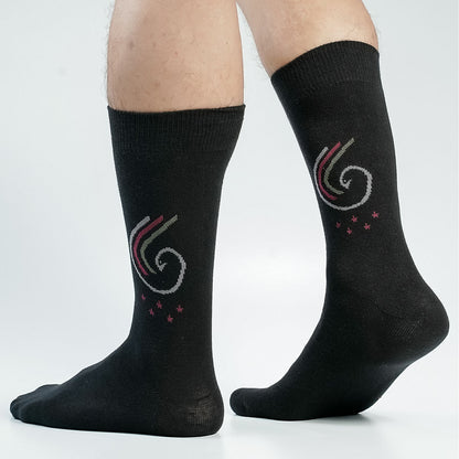 Swan Long Socks for Men by MB Hosiery